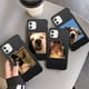 thumbnail image 2 of Para iPhone 11 12 13 14Pro Max Cute Funny Animal Pattern Black Phone Case XR 12 13 Mini XS Max X 7 8 Plus Soft Cartoon Back Cover Tan Jianjun unisex, 2 of 2