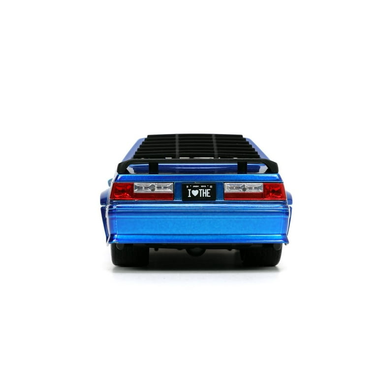 1989 Ford Mustang GT, Candy Blue - Jada Toys 31379 - 1/24