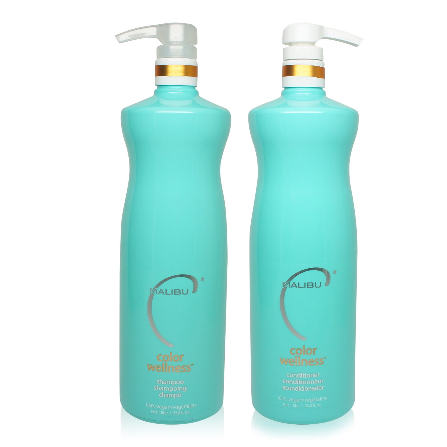 Malibu C Color Wellness Shampoo and Conditioner Combo Pack 1 Liter
