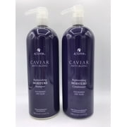 alterna caviar moisture replenishing shampoo & conditioner duo 33.8 oz - liter by alterna