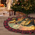 thumbnail image 5 of Sigee Realistic Style Forest Dinosaur for Christmas Decoration Tree Skirt Christmas Plaid Tree Skirt,Christmas home decor Holiday Tree Skirt Fits TChristmas Tree-30", 5 of 6