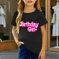 thumbnail image 2 of Bobifish Little girls tshirts Stylish Girls Graphic tee tops Casual Tees tops Playful letter Printed tees Everyday Comfortable Shirts, 2 of 4
