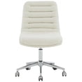thumbnail image 2 of SAFAVIEH Couture Decolin Boucle Mid Back Swivel Desk Chair, Ivory/Silver, 2 of 7