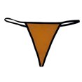 thumbnail image 4 of Panties for Women,Soft Breathable Seamless Thong Underwear For Women Everyday Wear Comfortable Panties Fit,Womens Underwear,Brown,S, 4 of 4