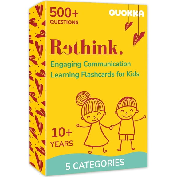 QUOKKA Conversation Cards – 500 Icebreaker Questions for Kids, Family & Travel Game