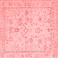 thumbnail image 1 of Ahgly Company Indoor Square Oriental Red Traditional Area Rugs, 6' Square, 1 of 4