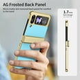 thumbnail image 5 of Allytechgroup Screen Protector Case for Samsung Galaxy Z Flip 4, Matte Slim Hinge Protection Anti-Scratch Full Body Shockproof Bumper Rugged Phone Case Cover for Galaxy Z Flip 4, Iceblue, 5 of 9