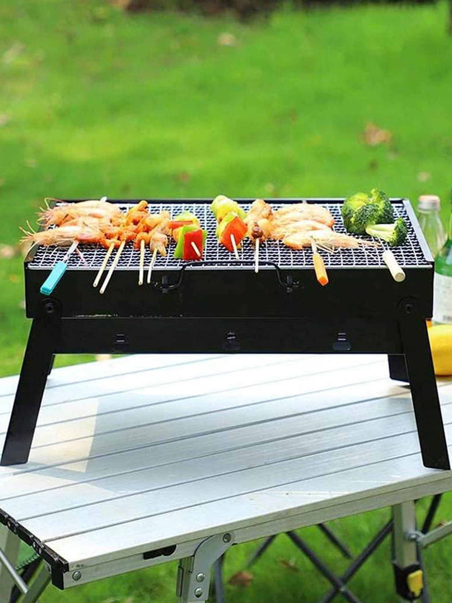 Grill, Wood Stove, Outdoor Bbq Camping Grill, Folding Compact Stainless  Steel Charcoal Barbeque Grill, Detachable Bonfire Grill Stove, Wood Burning  Camp Stove, Suitable For Oven Barbecue, Home, Rv, Bbq Accessories, Grill  Accessories 