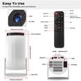 thumbnail image 5 of Rimoody Smart Projector with Built-in Apps, Wifi Bluetooth Projector Support 4K, Auto Keystone, Short Throw Projector and 180° Adjustable, Mini Portable Movie Projector, 5 of 13