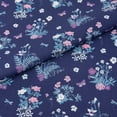 thumbnail image 3 of Singer Fabric, 100% Cotton, Sewing & Crafting, 44" Wide, Floral Bouquets On Blue, Cut by Yard, 3 of 7