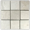 Cream 4" x 4" Stone Mosaic Tile
