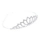 thumbnail image 1 of impresionante diadema de flores de cristal tiara accesorios para el cabello de plata Sunnimix Diadema nupcial de cristal, 1 of 8
