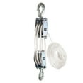 thumbnail image 1 of Block 270 Rotatable Rope Pulley Block Zinc Alloy Hook Handheld Crane Heavy Duty Polyethylene Rope Pulley Hoist Manual Lifting Device for Effortless Lifting Air Conditioner, 1 of 6