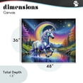 thumbnail image 4 of Stupell Industries Contemporary Rainbow Prism Unicorn Canvas Art, 48 x 36, by Tabz Jones, 4 of 8