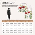 thumbnail image 4 of Rateoe Wild Herbs Pattern Womens Pajamas Set Long Sleeve Sleepwear Button Down Nightwear Soft Cotton Pj Lounge Sets-Large, 4 of 7