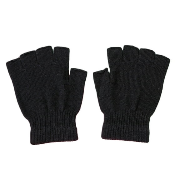 Winter 6 Pairs Half Finger Running Gloves Touchscreen Fingerless Warm Mittens
