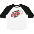thumbnail image 3 of Inktastic Eat, Sleep, Baseball, Repeat Boys or Girls Toddler T-Shirt, 3 of 5