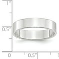 thumbnail image 4 of 14k White Gold 5mm Lightweight Flat Wedding Band Size 12.5 WFLL050, 4 of 4