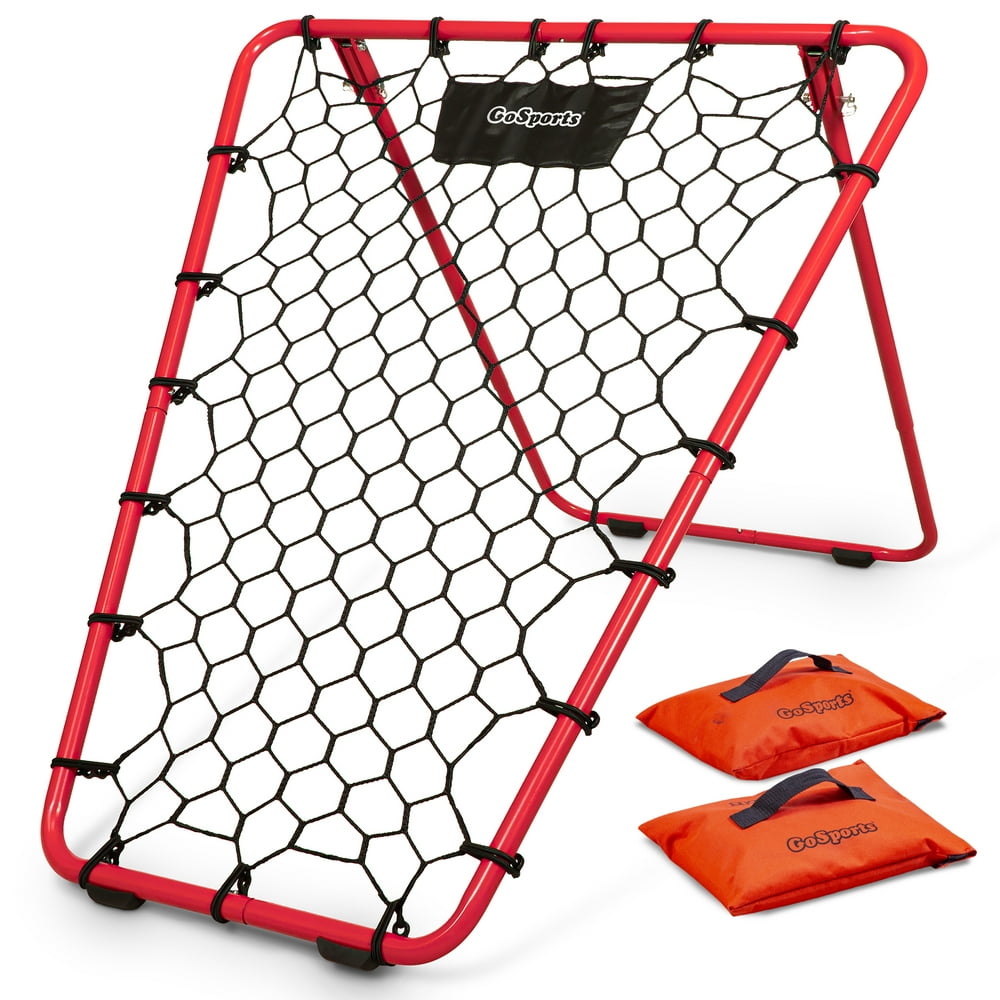 GoSports Basketball Rebounder with Adjustable Frame, Rubber Grip Feet