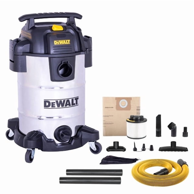 DeWalt 8-Gallon 4 HP Stealthsonic Quiet Stainless Steel Wet Dry Vacuum