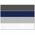 thumbnail image 2 of Stripe Area Rug 2'7''x5' Navy Blue Grey and White Striped Geometric Washable Area Rugs Non Shedding Floor Carpet Rubber Backing Non-Slip Indoor Mats for Living Room Bedroom Kitchen, 2 of 8