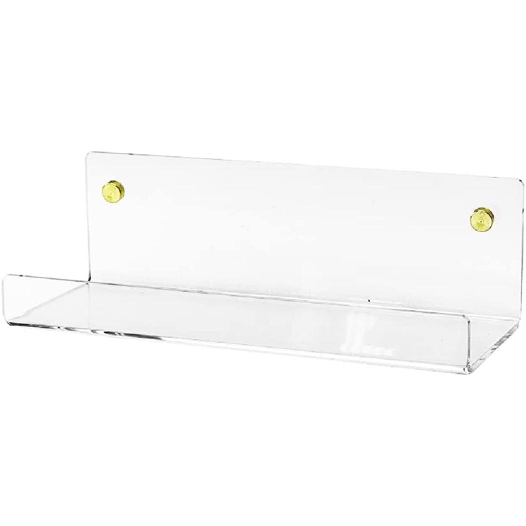 Acrylic Floating Bookshelf Clear Bathroom Wall Floating Shelves