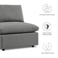 thumbnail image 4 of Modway Commix Sectionnel de Mobilier de Patio Extérieur 5 Pcs, Charbon, 4 of 10
