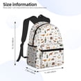 thumbnail image 4 of Vsdgher Outdoor Living Print Unisex Large Capacity Bookbag Schoolbag Casual Daypack for High School/College/Teens/Travel/Work, 4 of 8