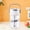 White, variant on Portable Plastic Water Bottle with Straw & Handle, 600ml/20oz Leakproof BPA-Free Travel Tumbler with Fruit Infuser, Cute Fortune Print Double-Wall Cup