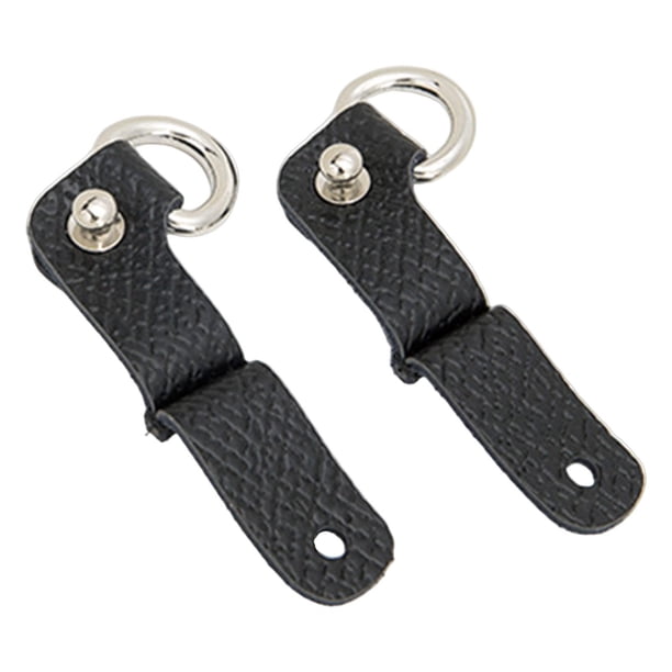 2 correas de transformación de bolso Yuyangstore PU reutilizables Negro Anillos de correa de monedero