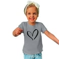 thumbnail image 2 of MeetoTime Toddler Kids Boys Girls Cotton T-shirt Cute Round Neck Valentine's Day Printed Tee Short Sleeve Tops, 2 of 4
