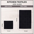 thumbnail image 4 of AMOUR INFINI Terry Dish Cloths Set of 8 Super Soft and Highly Absorbent Kitchen Dish Rags Premium Kitchen Dish Cloths for Washing Dishes (12x12 Inch - Black), 4 of 5
