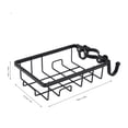 thumbnail image 4 of Hanging Dish Drying Rack, Kitchen Dish Rack Strong Drainage Ability Easy To Install Sink Storage Rack Thick Wrought Iron  For Faucet Rack For Kitchen, 4 of 8