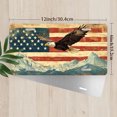 thumbnail image 2 of License Plate, Eagle over American Flag and Mountains Decorative Front,Personalized Stainless Steel License Plate Cover For Men Women,12.2" X 6.2", 2 of 6