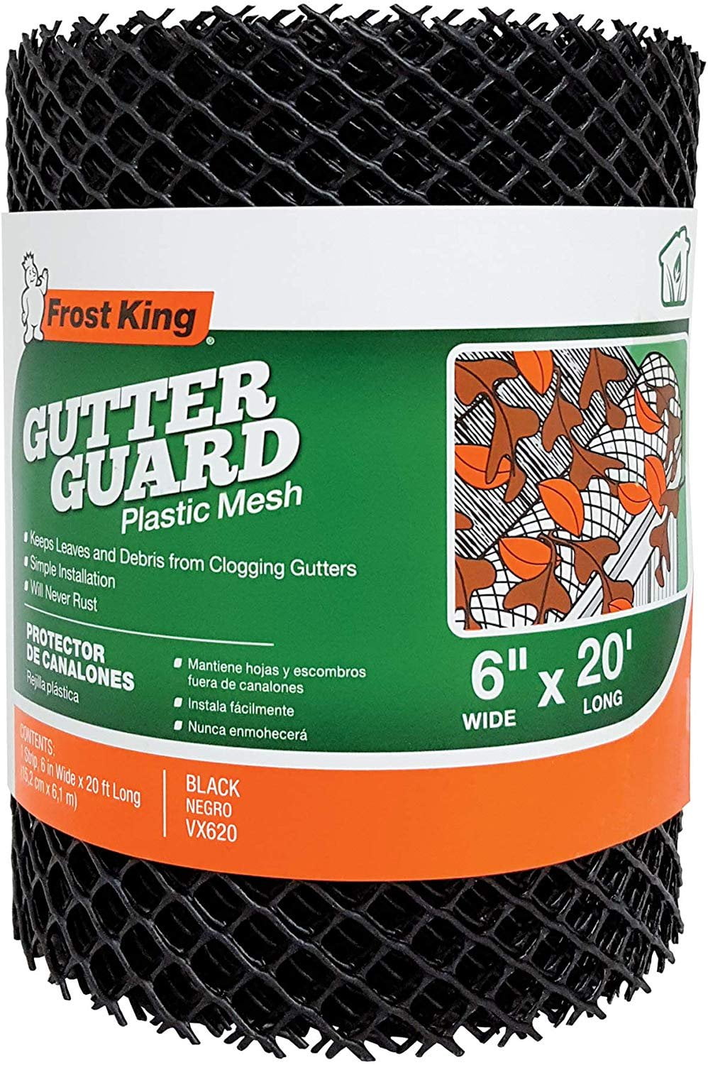 How To Install Frost King Gutter Guard Orgill Frost King VX620 Gutter Guard, 6 in W X 20 ft L, B - Walmart.com