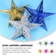 thumbnail image 2 of Pantalla de lámpara colgante de Navidad, farol de papel con forma de estrella, pantalla de lámpara plegable de papel con forma de estrella, 6 uds., 2 of 8