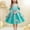 46#Blue, variant on gljltg Girls' 100% Polyester Chiffon Puff Pleated Dress Breathable Soft Comfort for Daily Travel Birthday Party, 2-10 Years