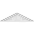 thumbnail image 3 of Ekena Millwork 30"W x 8-1/2"H x 2"P (Pitch 6/12) Peaked Cap Sunburst Architectural Grade PVC Pediment, 3 of 8