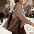 thumbnail image 2 of JASGOOD Vintage Suede Hobo Bag for Women Soft Oversized Shoulder Purse, Casual Daily Handbag, 2 of 8
