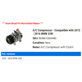 thumbnail image 2 of A/C Compressor - Compatible with 2012 - 2016 BMW 528i xDrive 2013 2014 2015, 2 of 2