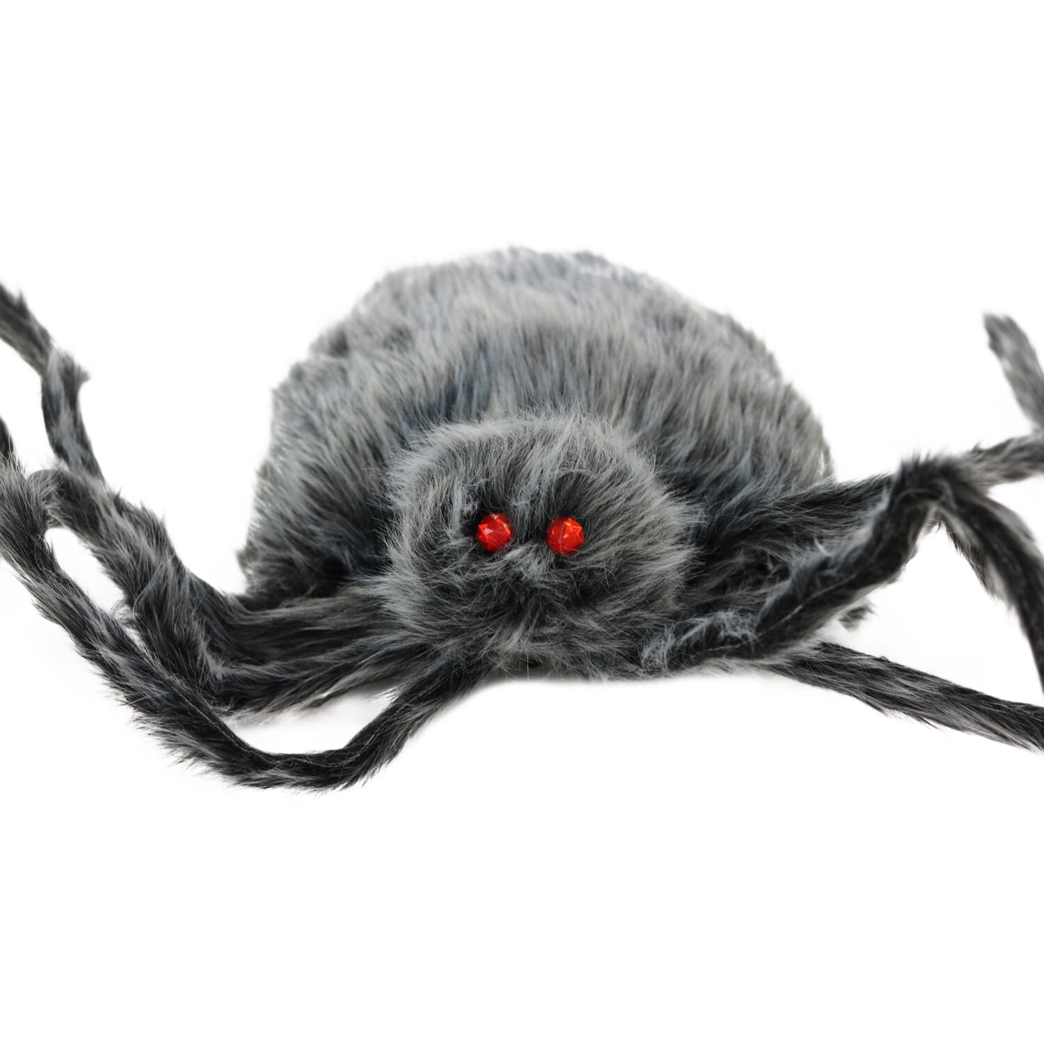 Haunted Hill Farm 4.3-ft. Grey Spider, Indoor/Covered Outdoor Halloween Decoration, Poseable, Manon