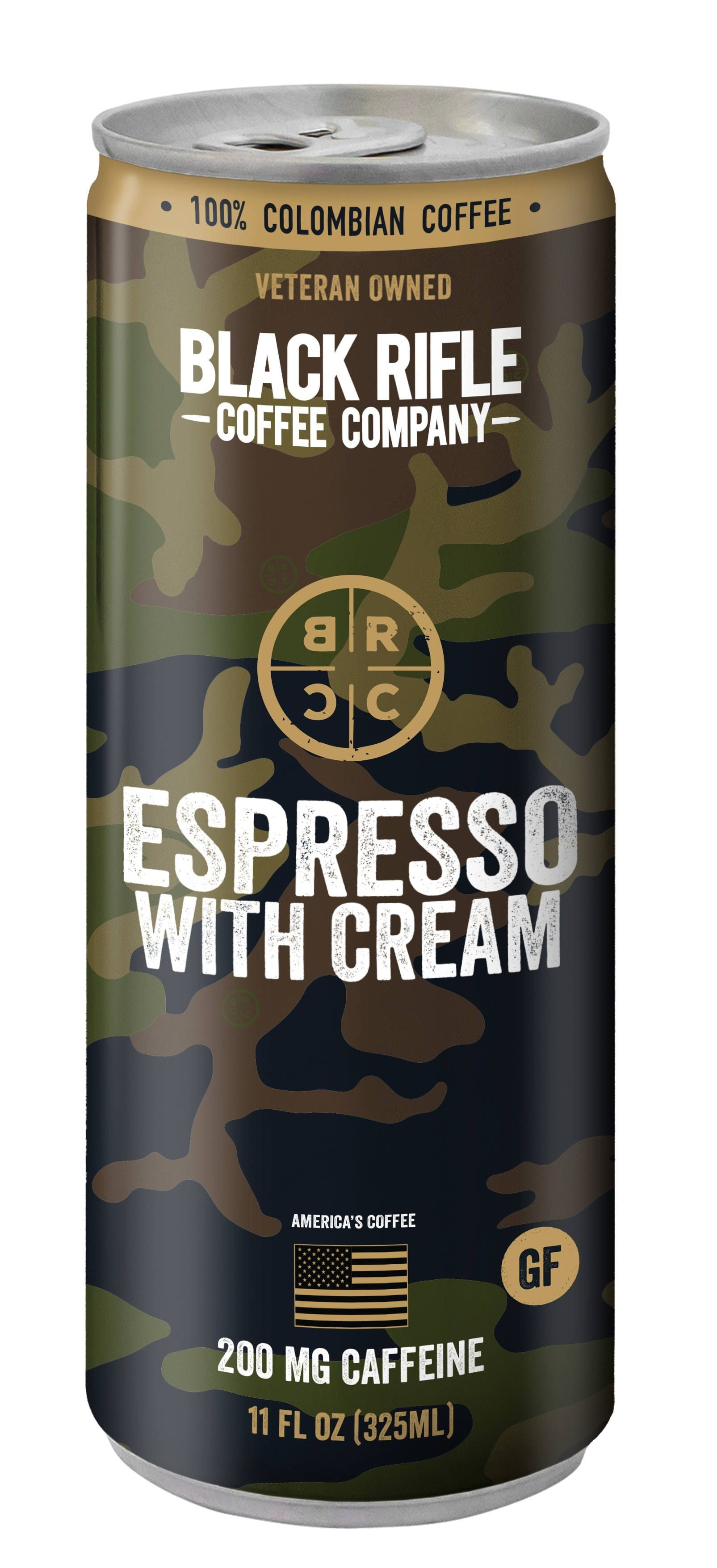 Black Rifle Coffee Ready-to-Drink, Iced Espresso with Cream, 11oz, Can