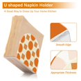 thumbnail image 5 of Yayeee Napkin Holder for Table Set of 2 Kitchen Paper Tissue Organization, Orange Geometric Pattern, 5 of 8