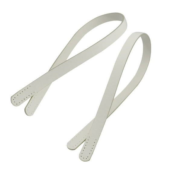 KONTONTY 2Pcs White Handbag Strap Replacement Bag Belt Durable Tote Strap with Fine Craftsmanship