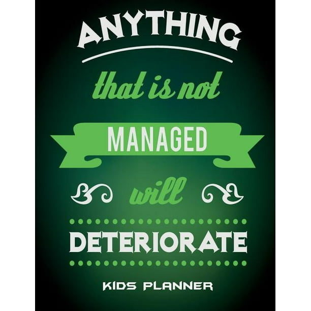 Kids Planner Happy Living Quotes Kids Daily Planner Large Print 8 5 X 11 Fun To Do List Back To School Clothes Checklist Daily Walmart Com Walmart Com