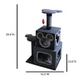 thumbnail image 2 of Penn-Plax Disney Cubical Cat Condo with Lounging Towers, Sisal Scratching Posts, and Swatting Toy – Gray, 2 of 5