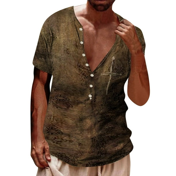 Playeras De Bambu Para Hombre, Camisetas Con Estampado De Manga Corta A La Moda Para Hombre, Camisetas Casuales Con Cierre Digital 3D, Camisetas De Verano Para Hombre