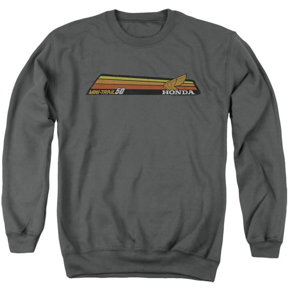 Honda Mini-Trail 50 Stripe Unisex Adult Crewneck Sweatshirt, Mini-Trail 50 Stripe, Large
