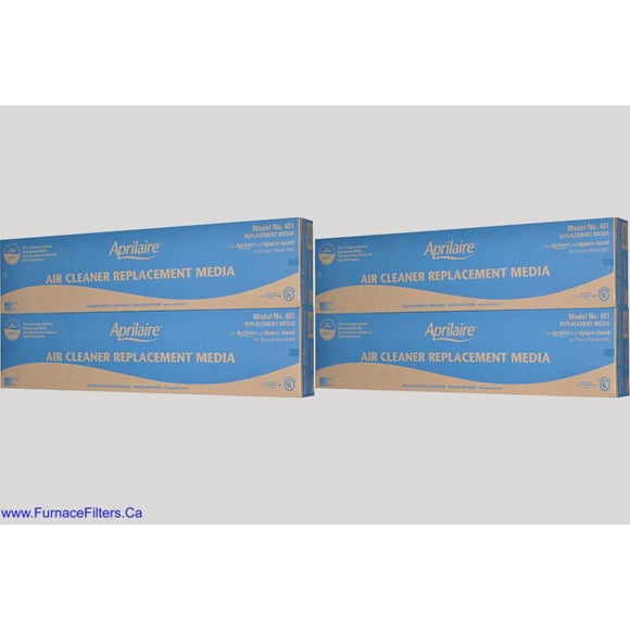 Aprilaire Filtre de Four 401 pour Modèle 2400 Haute Efficacité. Lot de 4
