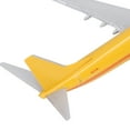 thumbnail image 2 of Modelo de avión de pasajeros de aleación, modelo de avión de fundición a presión, juguete de avión amarillo con soporte de exhibición, 2 of 9